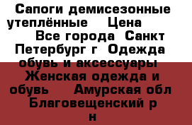 Сапоги демисезонные утеплённые  › Цена ­ 1 000 - Все города, Санкт-Петербург г. Одежда, обувь и аксессуары » Женская одежда и обувь   . Амурская обл.,Благовещенский р-н